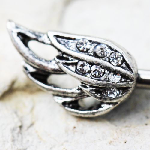316L Stainless Steel Angel's Wing Nipple Bar
