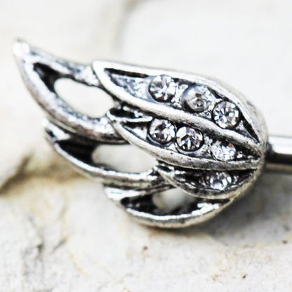316L Stainless Steel Angel's Wing Nipple Bar
