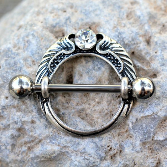 316L Stainless Steel Angel Wing Nipple Shield