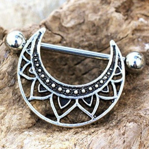 316L Stainless Steel Tribal Nipple Shield | Fashion Hut Jewelry