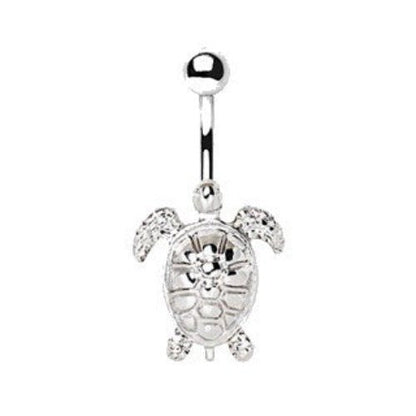 316L Stainless Steel Sea Turtle Navel Ring | Fashion Hut Jewelry