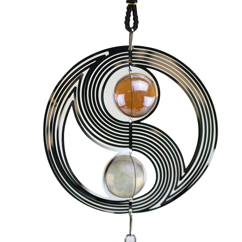Yin-Yang Crystal Ball Wind Chime