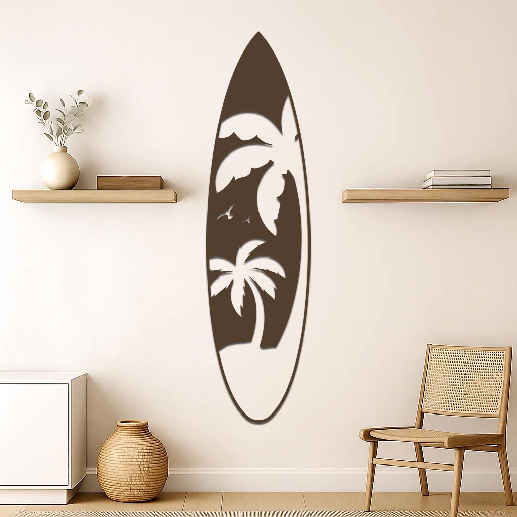 Palm Tree Surfboard Sign