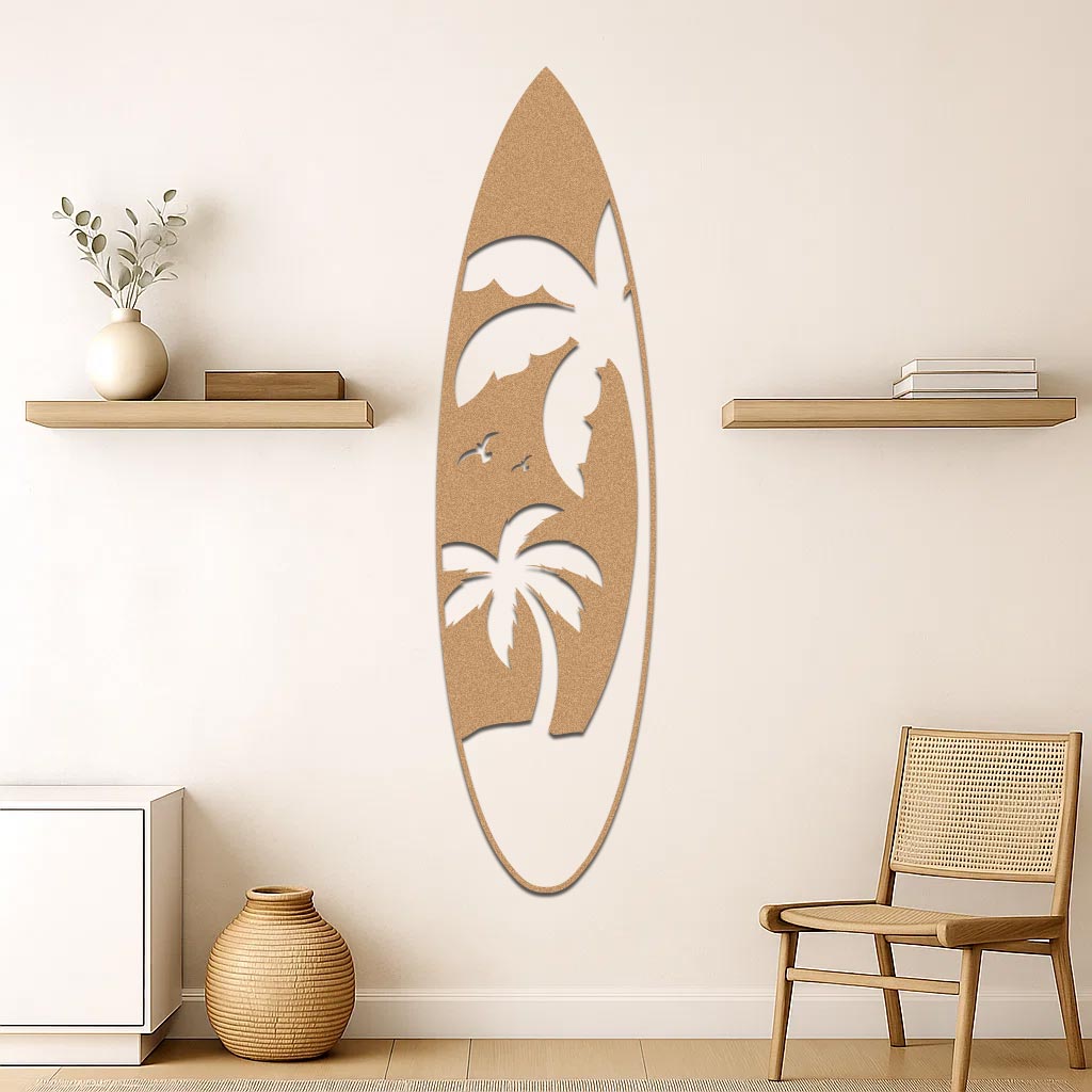 Palm Tree Surfboard Sign