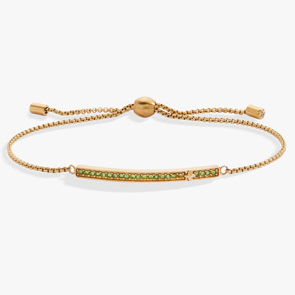 August Everyday Birthstone Pave Bolo Bracelet - ALEX AND ANI