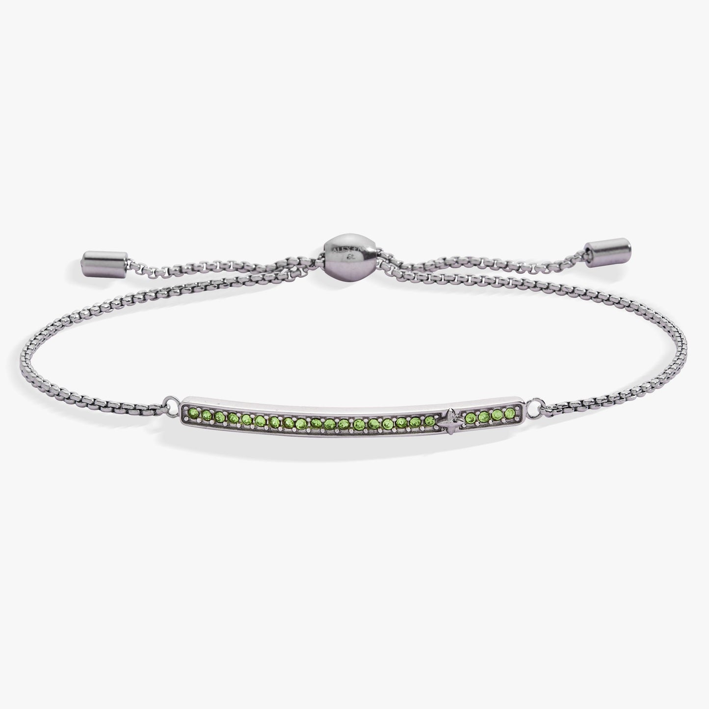 August Everyday Birthstone Pave Bolo Bracelet - ALEX AND ANI