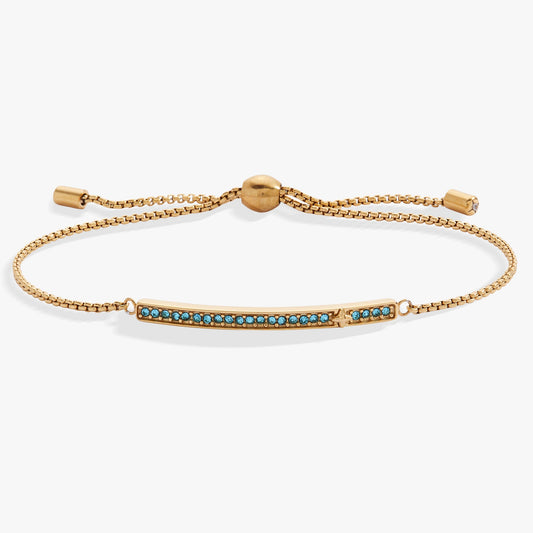 March Everyday Birthstone Pave Bolo Bracelet - ALEX AND ANI