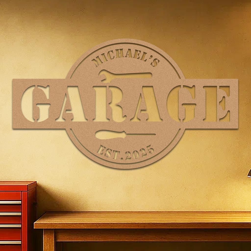 Personalized Garage Sign