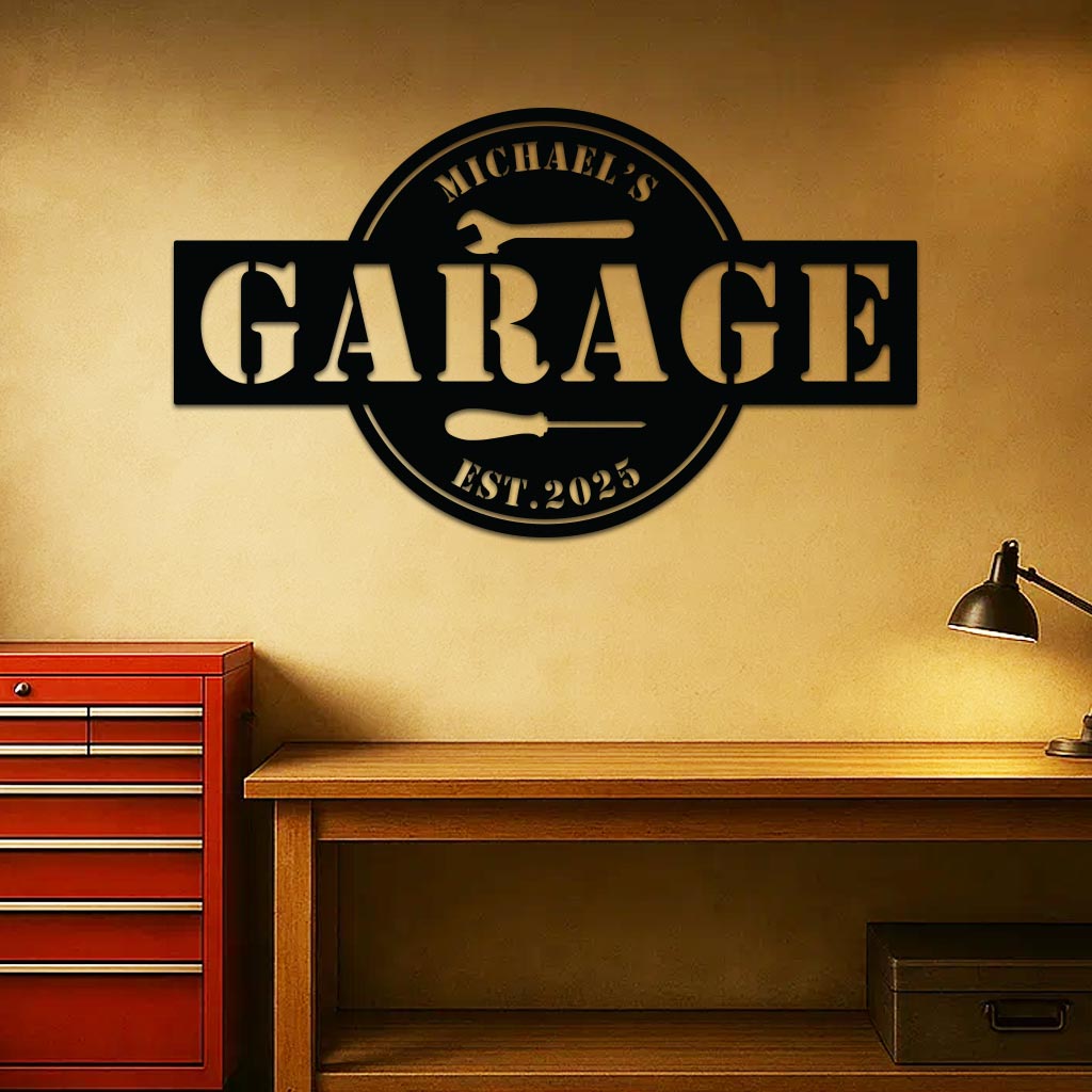 Personalized Garage Sign