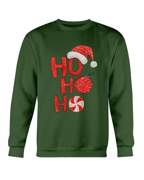 HO HO HO Santa Christmas Sweatshirt Fashion Hut Jewelry