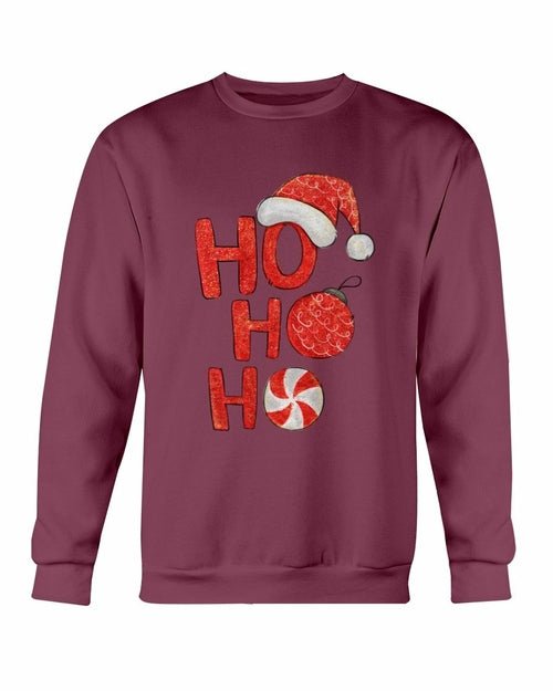HO HO HO Santa Christmas Sweatshirt Fashion Hut Jewelry