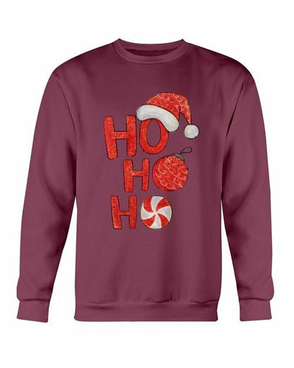 HO HO HO Santa Christmas Sweatshirt Fashion Hut Jewelry