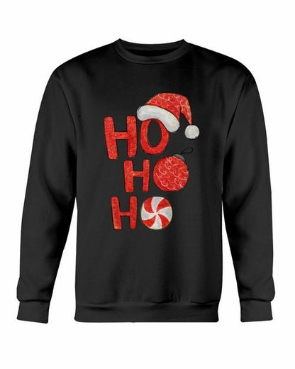 HO HO HO Santa Christmas Sweatshirt Fashion Hut Jewelry