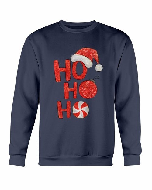 HO HO HO Santa Christmas Sweatshirt Fashion Hut Jewelry