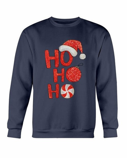 HO HO HO Santa Christmas Sweatshirt Fashion Hut Jewelry