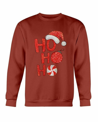 HO HO HO Santa Christmas Sweatshirt Fashion Hut Jewelry
