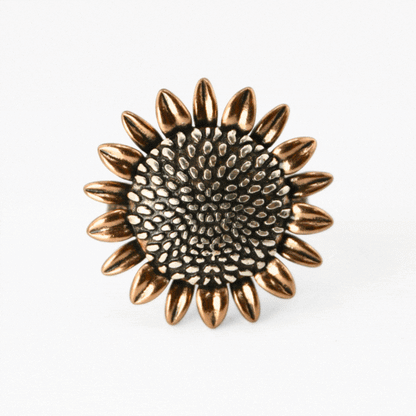 Have Faith Sunflower Inspire Adjustable Ring