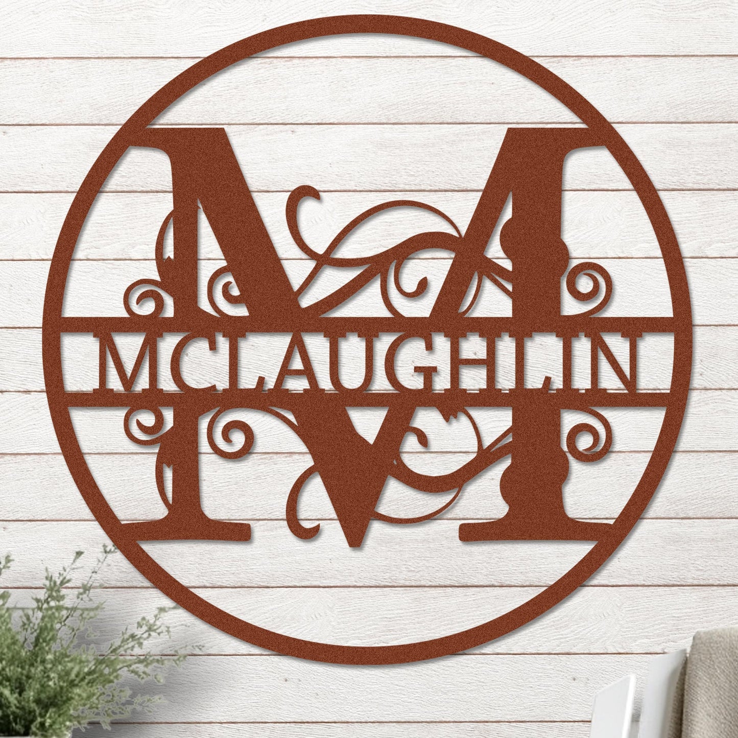 Monogram in Circle Sign