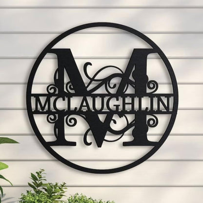 Monogram in Circle Sign