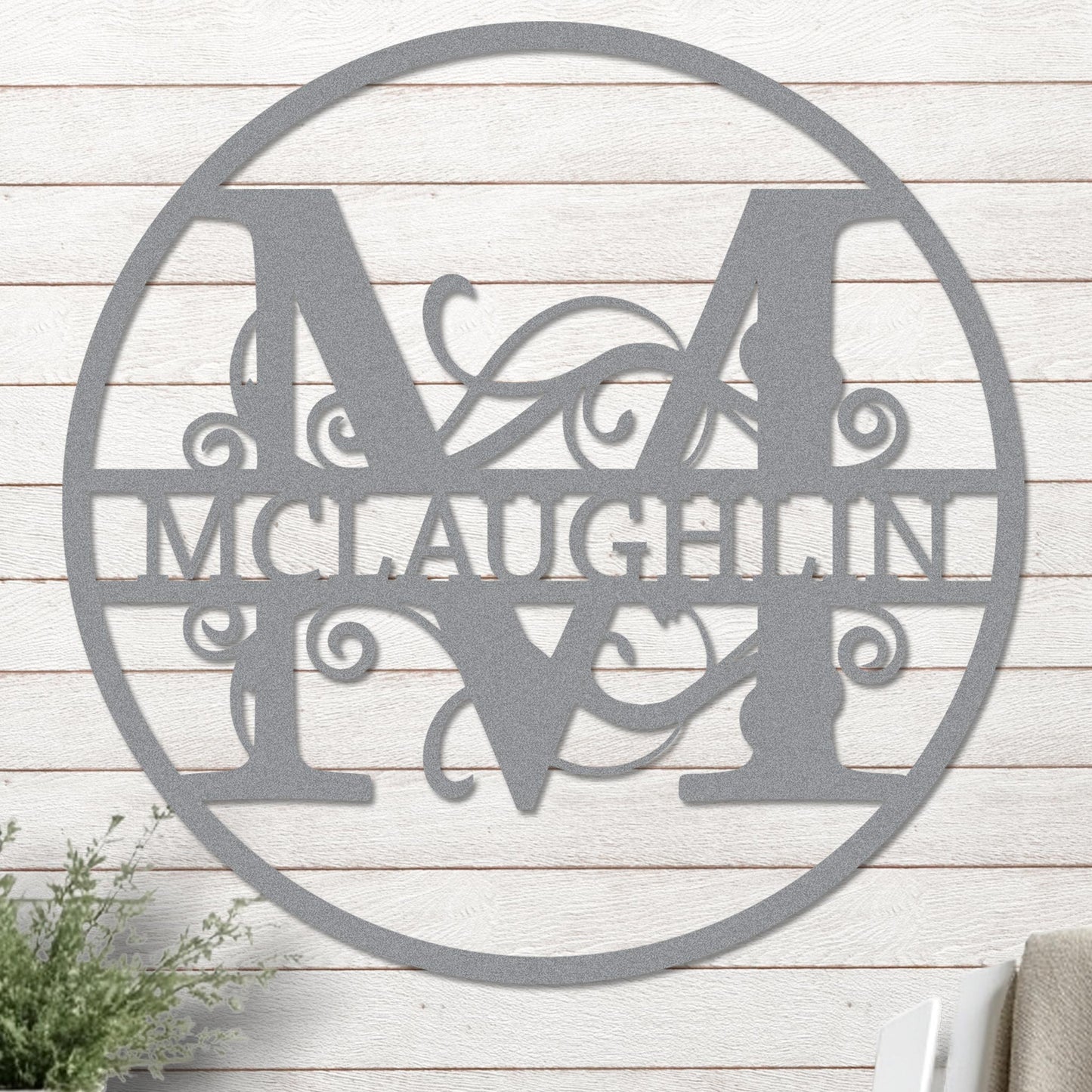 Monogram in Circle Sign