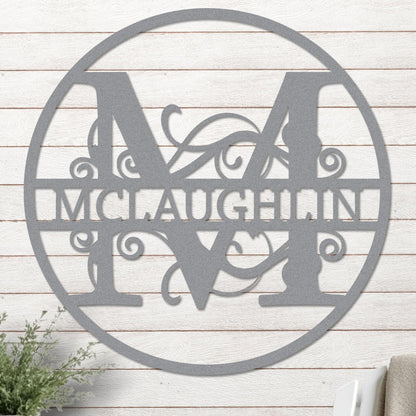 Monogram in Circle Sign