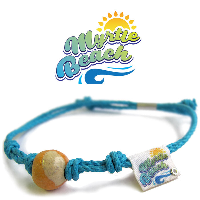 Myrtle Beach, SC Bead Bracelet / Anklet