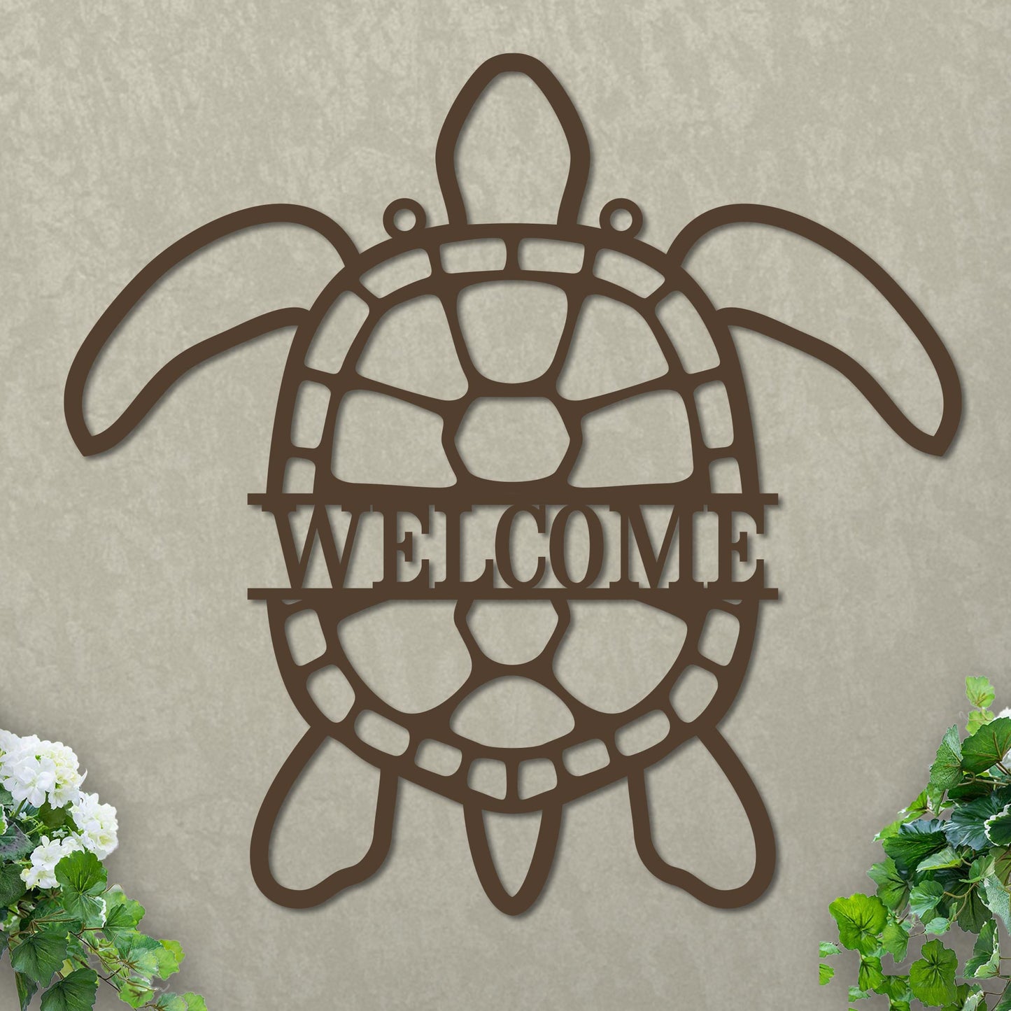 Sea Turtle Welcome Sign