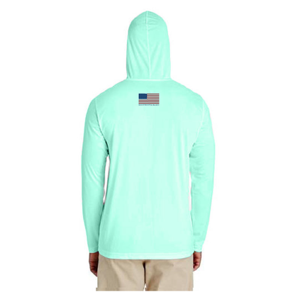 American Flag Long Sleeve UPF 50+ Dry-Fit Hoodie