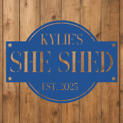 She Shed Sign w Name