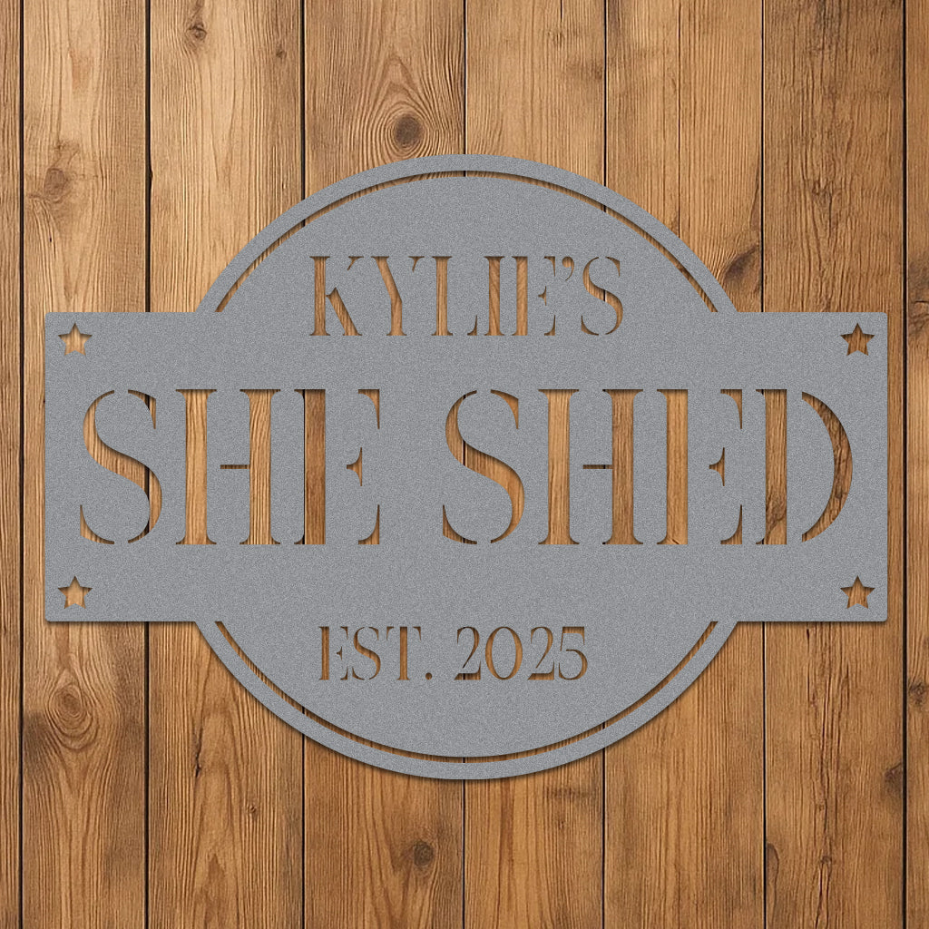 She Shed Sign w Name