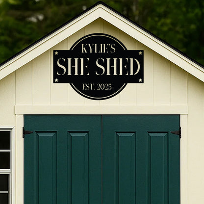 She Shed Sign w Name
