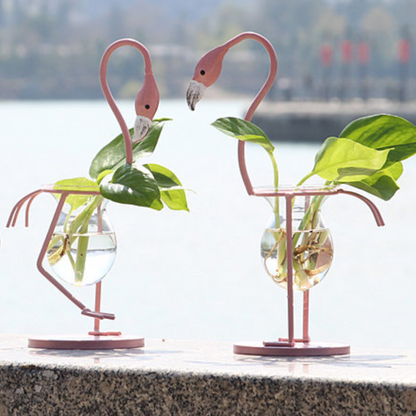 Flamingo Glass Vases