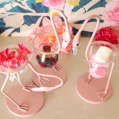 Flamingo Glass Vases