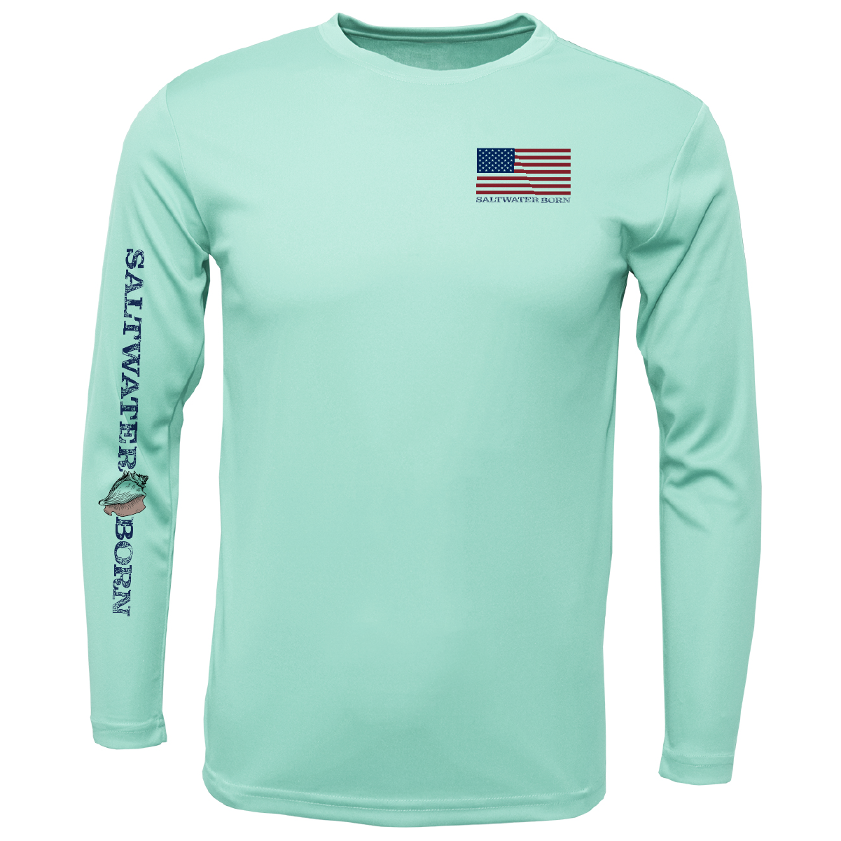 USA Turtle Long Sleeve UPF 50+ Dry-Fit Shirt
