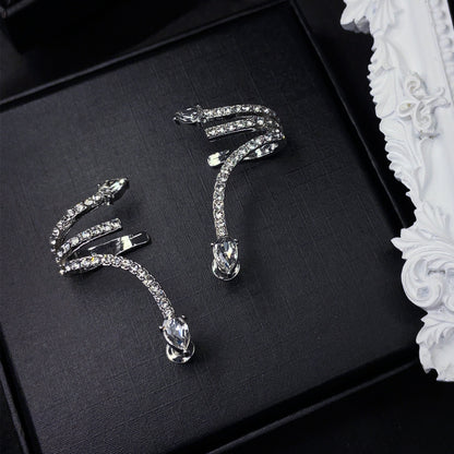 Crystal Serpent Ear Cuffs
