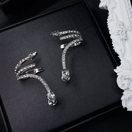Crystal Serpent Ear Cuffs