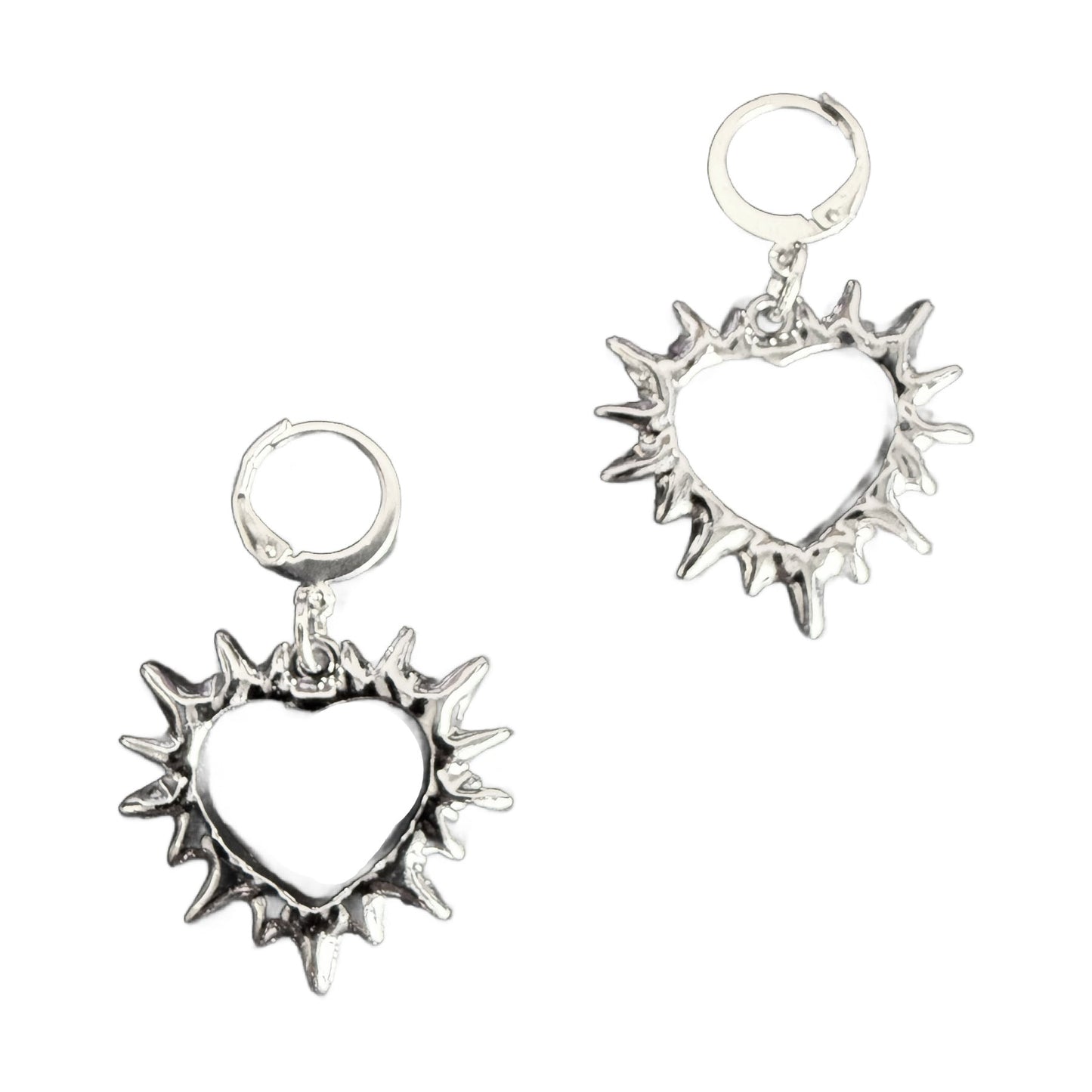 Spiky Heart Earrings