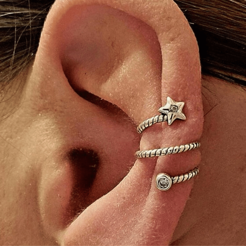 Star Twist Ear Cuff