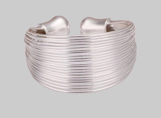 Sterling Silver Wraparound Adjustable Ring