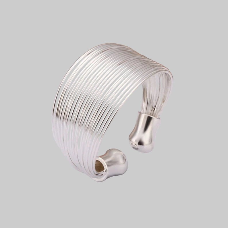 Sterling Silver Wraparound Adjustable Ring