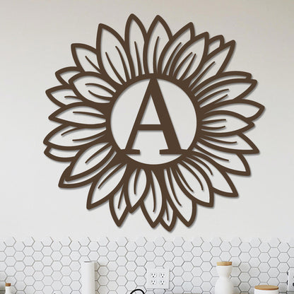 Sunflower Monogram Sign