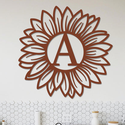 Sunflower Monogram Sign