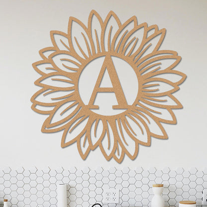 Sunflower Monogram Sign