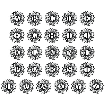 Sunflower Monogram Sign