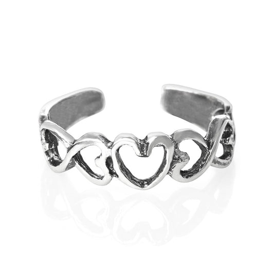Open Hearts Toe Ring