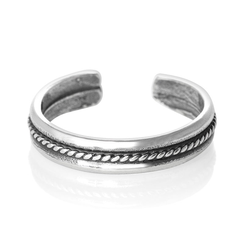 Rope Groove Toe Ring