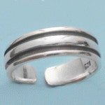 Thick Band Sterling Silver Toe Ring | Fashion Hut Jewelry