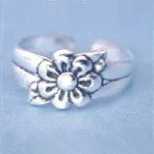 Flower Sterling Silver Toe Ring - Fashion Hut Jewelry