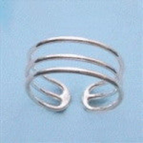 Triple Band Sterling Silver Toe Ring | Fashion Hut Jewelry