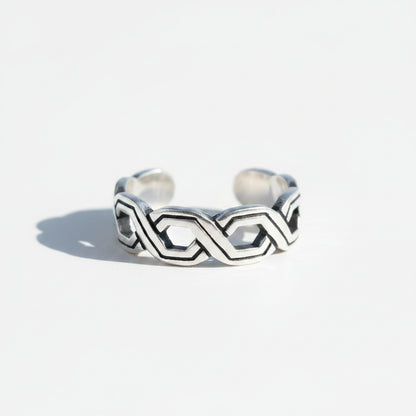 Braid Design Sterling Silver Toe Ring | Fashion Hut Jewelry